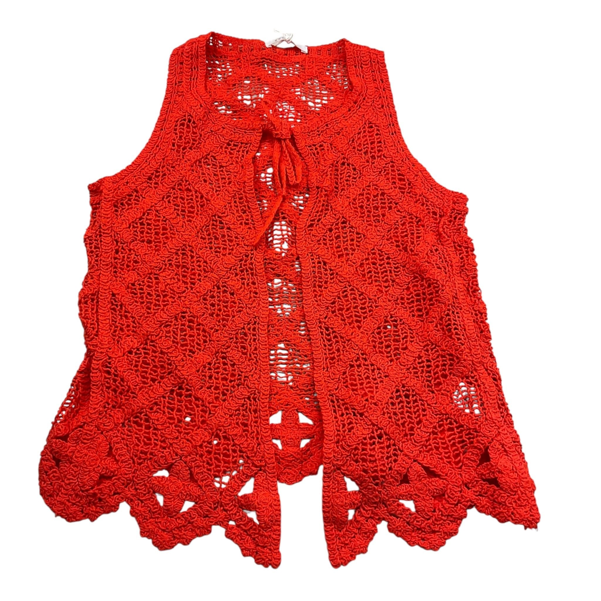 Met giletTinta Unita Giromanica Traforato per Bambina ME275 ARANCIONE MET 