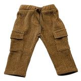 MANUEL RITZ pantalone tinta unita con elastico in vita in velluto Marrone per Neonato MR2837 MARRONE MANUEL RITZ 