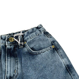 Lu Lu By Miss Grant Jeans Tinta Unita Modello A Palazzo per Bambina LL3118 AZZURRO LU LU BY MISS GRANT 