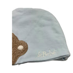 LE BEBE' cappello tinta unita con orso Azzurro per Neonato LBB5126 AZZURRO LE BEBE' 