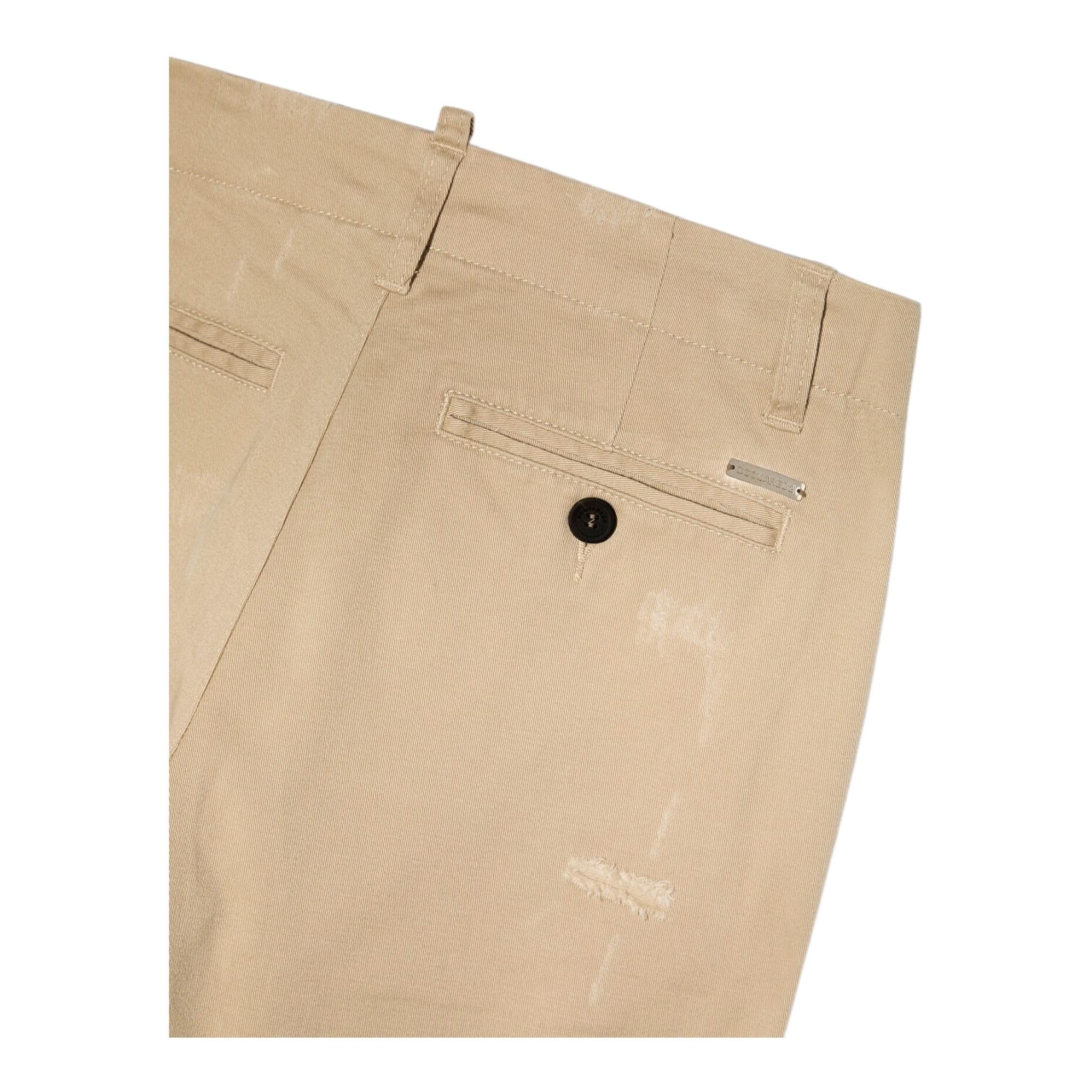 BALMAIN pantalone tinta unita cn toppe Beige per Bambino DQ1182 BEIGE DSQUARED2 