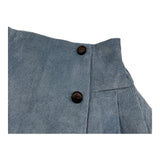 LA STUPENDERIA gonna tinta unita con bottoni in contrast Blu per Bambina TJGN42 BLU LA STUPENDERIA 