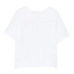 Il Gufo T-Shirt Girocollo Tinta Unita con Ricami per Bambina P25TS482MF032 BIANCO IL GUFO 