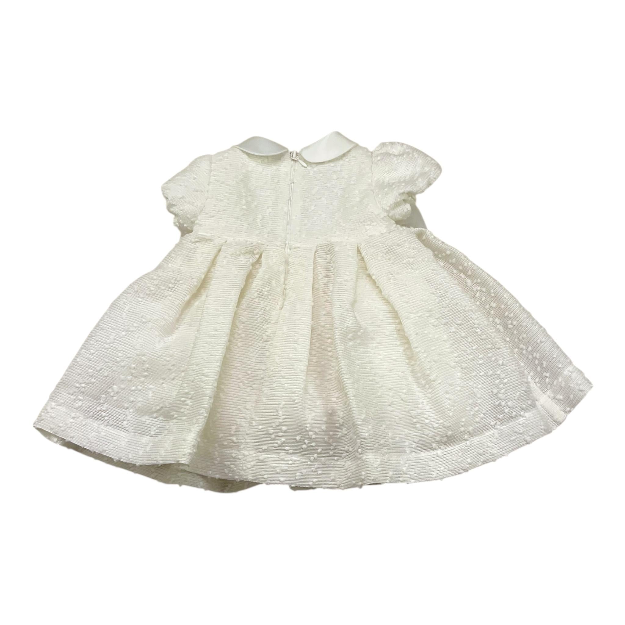 LE BEBE' abito cerimonia tinta unita mezza manica Bianco per Neonata LBG5518 BIANCO LE BEBE' 