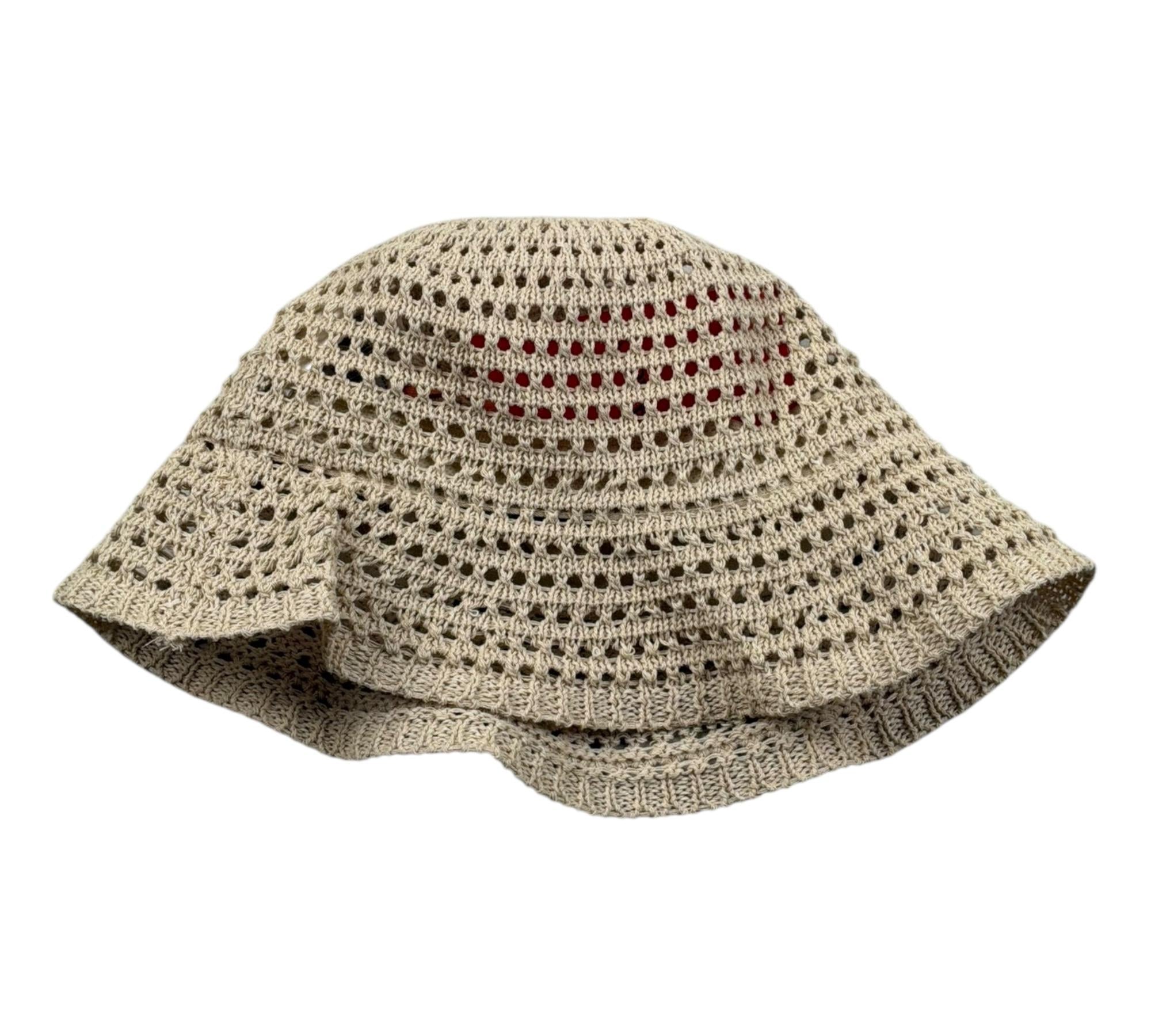 Max&Co. Cappello Tinta Unita Traforato per Bambina MX0178 BEIGE MAX&Co. 