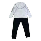 Daniele Alessandrini 2 Piece Set Sweatshirt-Trousers Two-Tone White/Black for Newborns