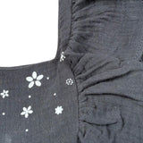 Petit Indi Tuta Tinta Unita con Stampa per Neonata SS25BK5026X GRIGIO PETIT INDI 