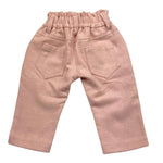 M+E' pantalone tinta unita con elastico in vita Rosa per Bambina UE1141 ROSA M+E' 