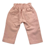 M+E' pantalone tinta unita con elastico in vita Rosa per Bambina UE1141 ROSA M+E' 