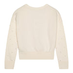 Michael Kors Cardigan tinta unita con Applicazioni Panna per Bambina R30280X PANNA MICHAEL KORS 