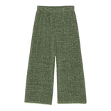 Ose'Ree Green Lurex Palazzo Pants Solid Color For Girls