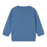 NAME.IT maglia girocollo tinta unita con bassotto Azzurro per Neonato 13231239X AZZURRO NAME.IT 