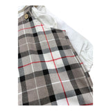 CALAMARO completo 2pz salopette-shirt fantasia a quadri Bianco per Neonato 17900 BIANCO CALAMARO 
