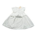 Elisabetta Franchi Abito Tinta Unita con Rouches per Bambina EGAB198XJ BIANCO ELISABETTA FRANCHI 
