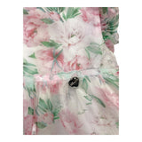 Alice Pi Solid Color Dress with Armhole and White Flower Pattern for Baby Girl