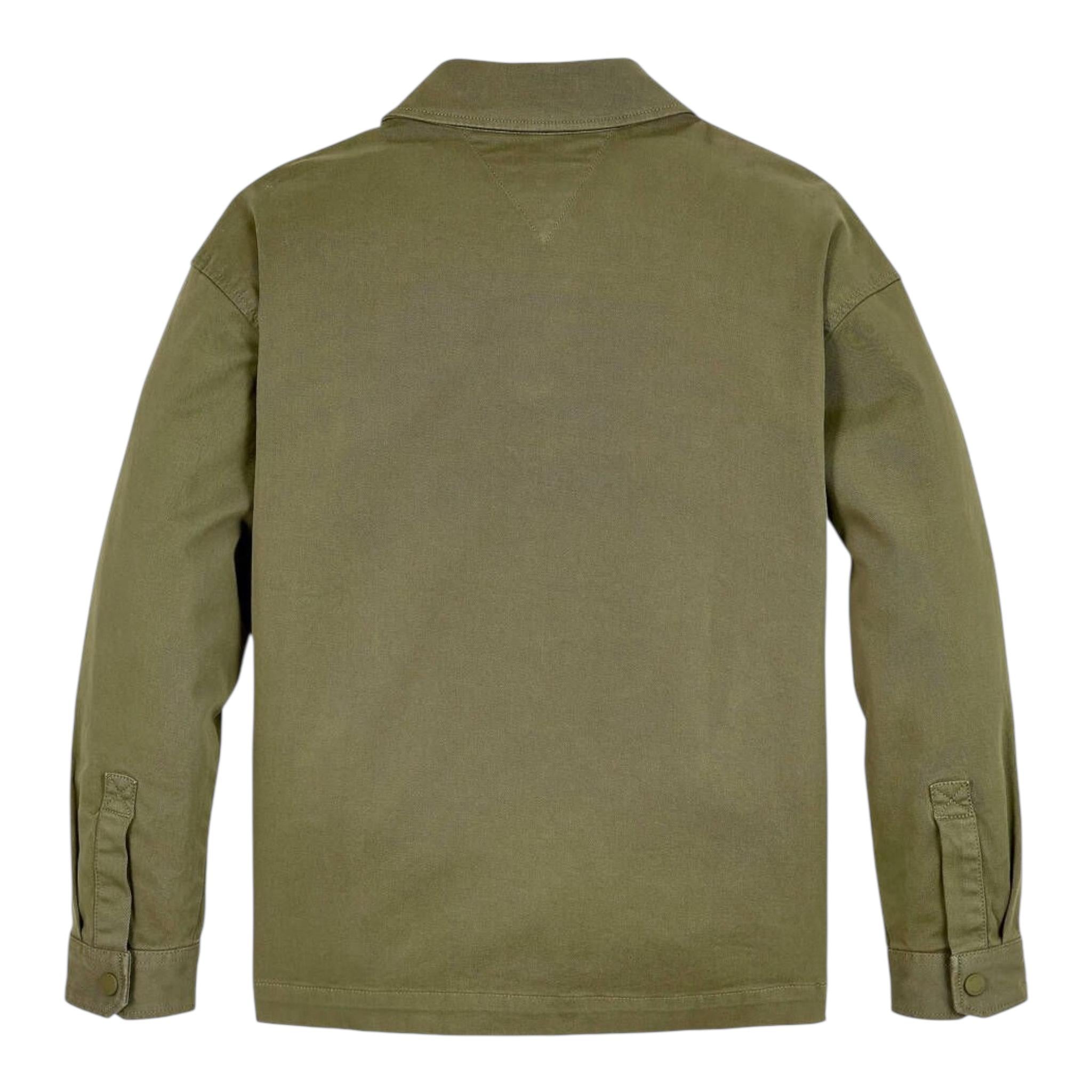 TOMMY HILFIGER camicia tinta unita con tasche Verde per Bambino KB0KB09079 VERDE TOMMY HILFIGER 