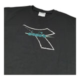 Diadora Completo 2 Pezzi T-Shirt-Bermuda Bicolore per Bambino 102181711 NERO/VERDE DIADORA 