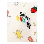 SAINT BARTH maglia girocollo tinta unita con ricami Panna per Bambina PRC0012 PANNA SAINT BARTH 