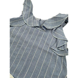 Lalalu' Completo 2 Pezzi Short-Top Bicolore per Neonata CCTL012P BIANCO/AZZURRO LALALU' 