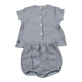 Calamaro Completo 2 Pezzi Camicia-Culotte per Neonato 17727 BLU CALAMARO 