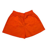 Max&amp;Co. Plain Shorts With Striped Pattern And Elastic Waistband Orange For Girls