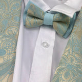 Notaro Of Kids Completo 5 Pezzi Papillion-Camicia-Giacca-Gilet-Pantalone per Bambino BK2072 AZZURRO NOTARO OF KIDS 