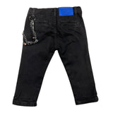 Never Too Solid Color Pants with Adjustable Waist Black for Baby