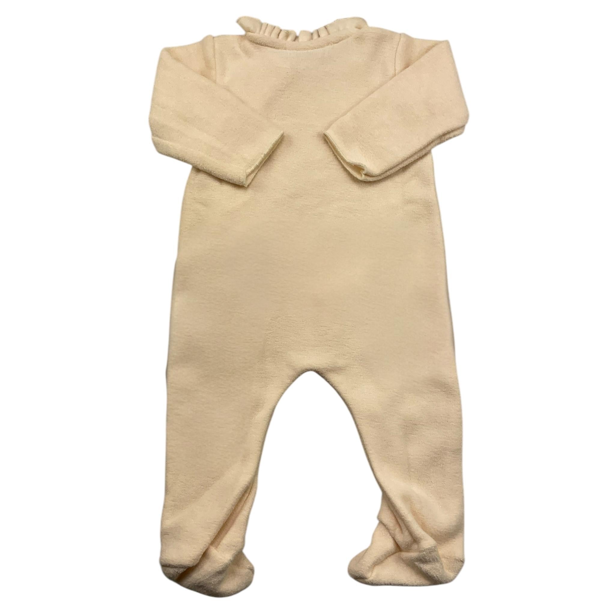 BAMBOOM+BABIES tutina manica lunga tinta unita Avorio per Neonata 677 AVORIO BAMBOOM+BABIES 