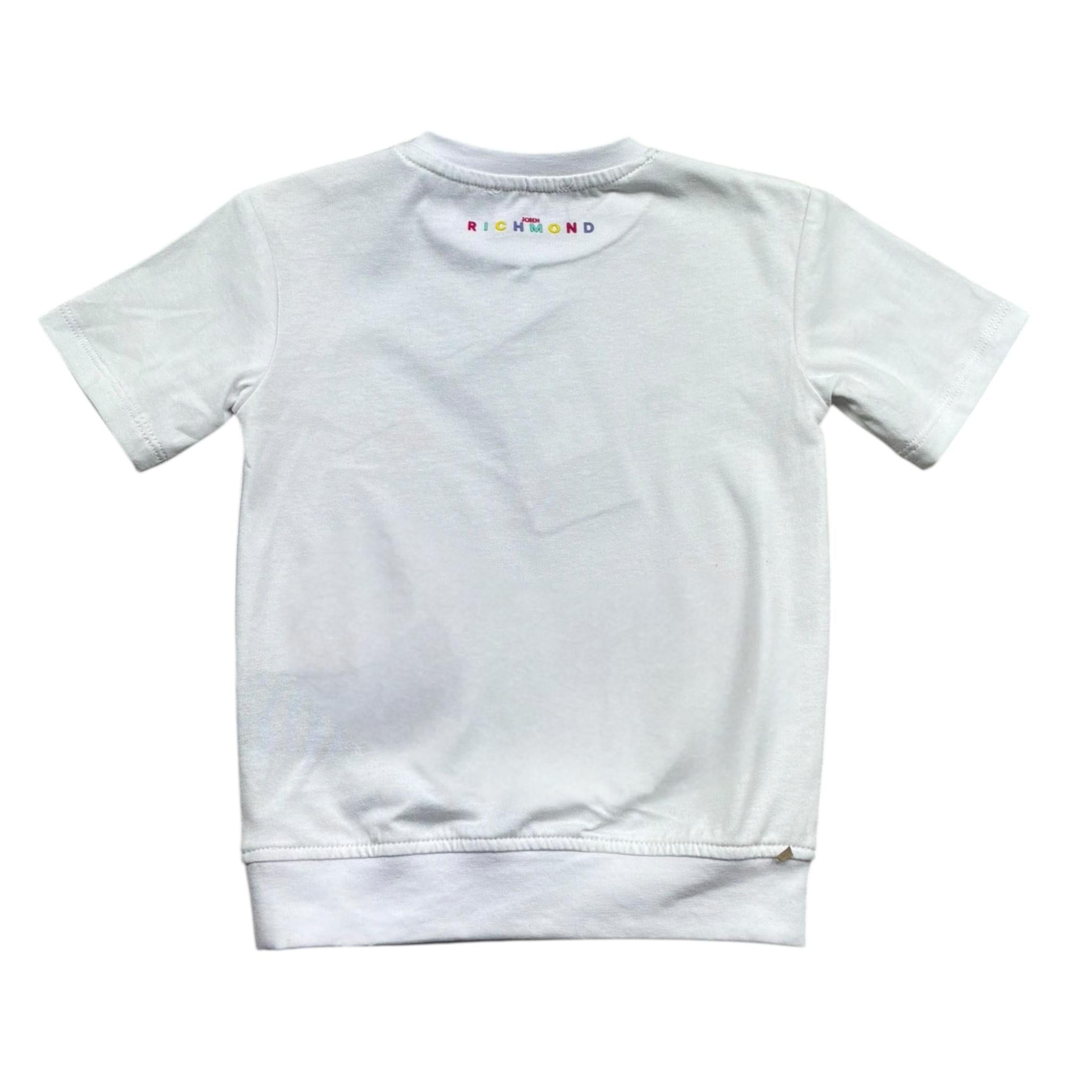 John Richmond Abito Mezza Manica Tinta Unita con Logo per Neonata RIP26100VE BIANCO JOHN RICHMOND 