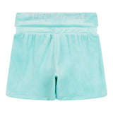 Juicy Couture Short Tinta Unita In Velluto per Bambina JBX6502X AZZURRO JUICY COUTURE 