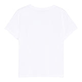 Saint Barth T-Shirt Girocollo Tinta Unita con Stampa per Neonata ELLY001XX BIANCO SAINT BARTH 