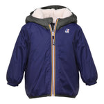K-WAY giubbino tinta unita con cappuccio in contrasto Blu per Neonato K61157W BLU K-WAY 