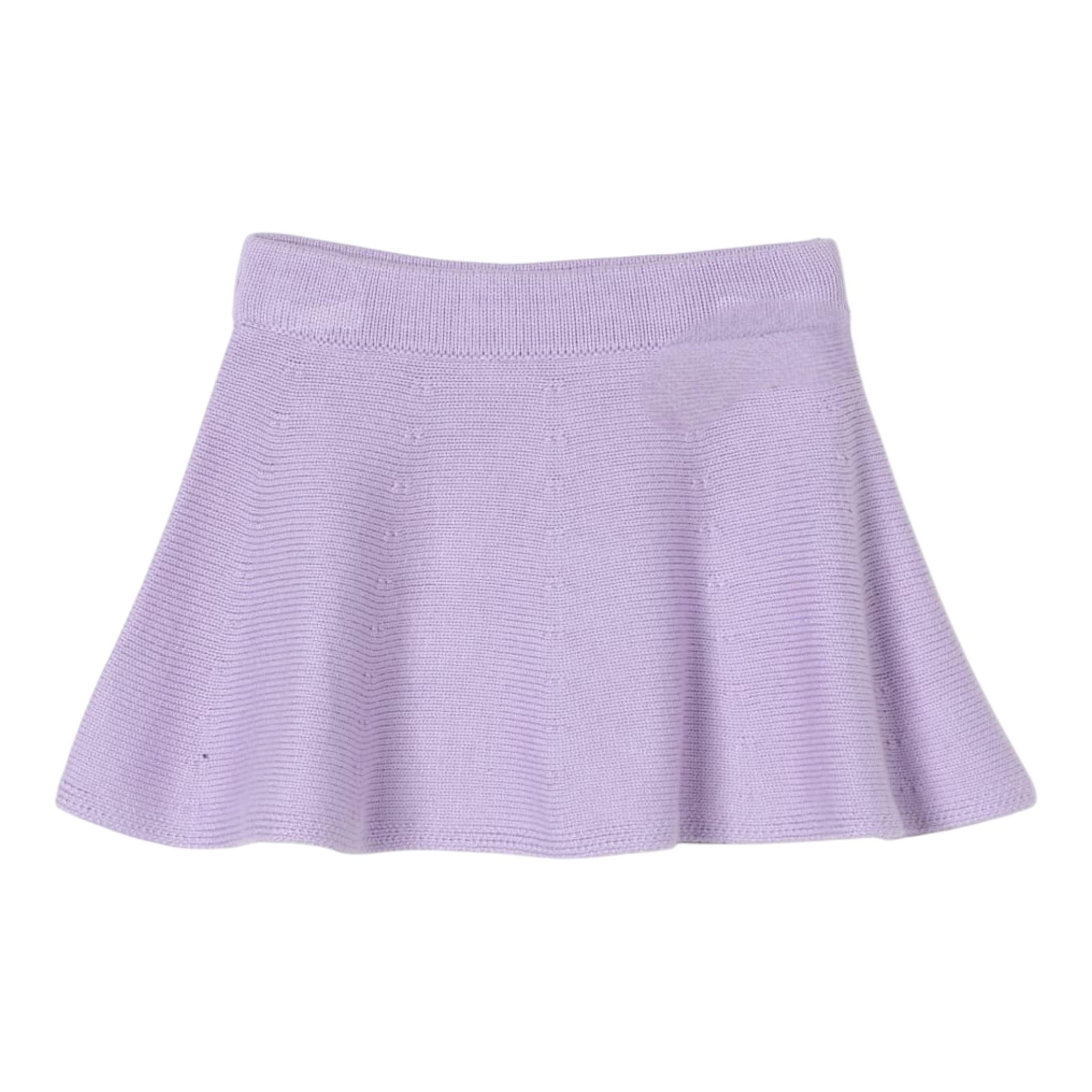 LIU JO gonna in maglia tinta unita Lilla per Neonata HF4048MA07E LILLA LIU JO 