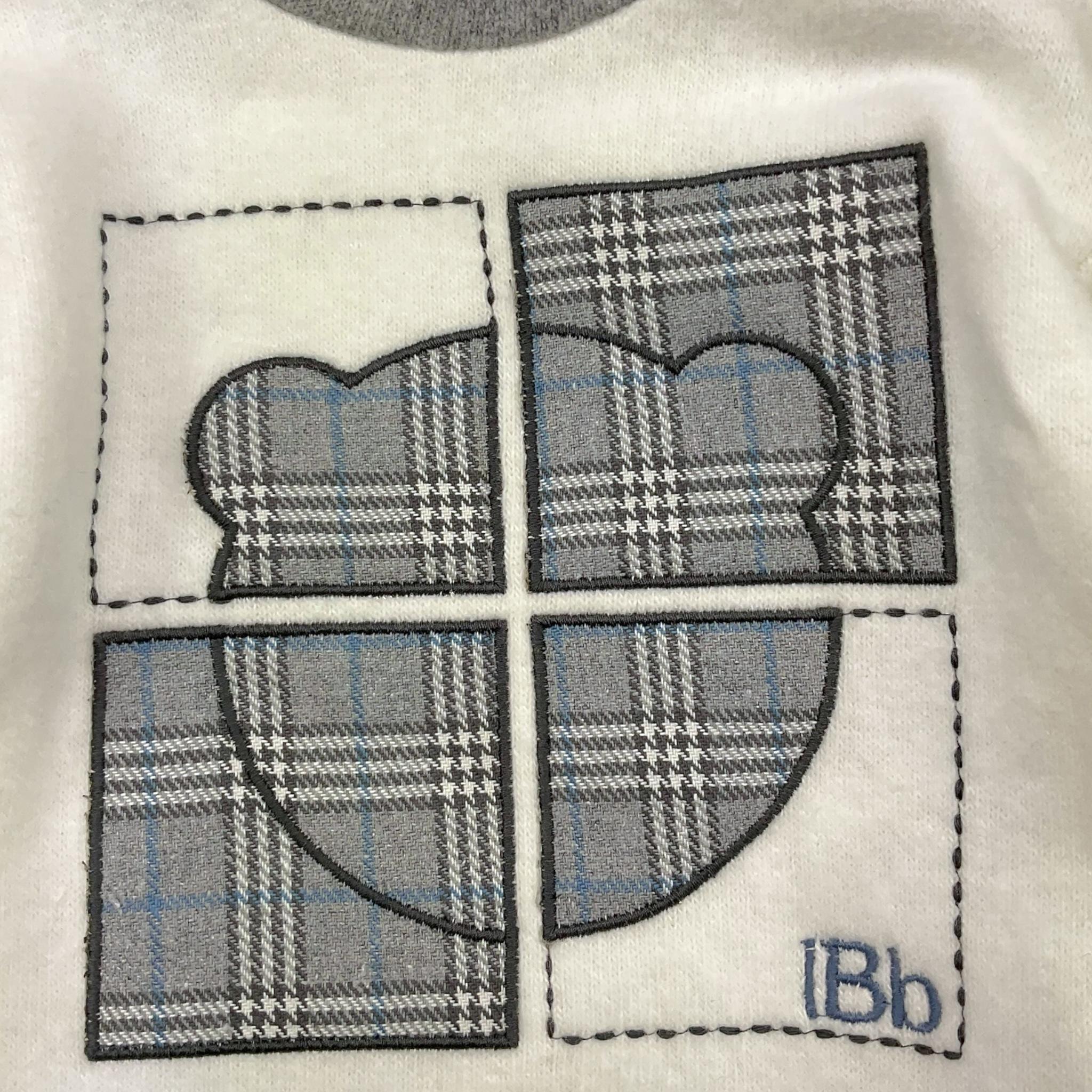 LE BEBE' felpa tinta unita con stampa  Bianco per Neonato LBB5239 BIANCO LE BEBE' 