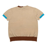 Manuel Ritz T-Shirt Tinta Unita Girocollo con Profili In Contrasto per Bambino MR2985X BEIGE MANUEL RITZ 