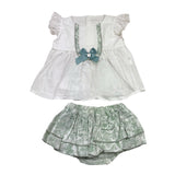Valentina Bebes 2 Piece Set Shirt-Panty White for Girls