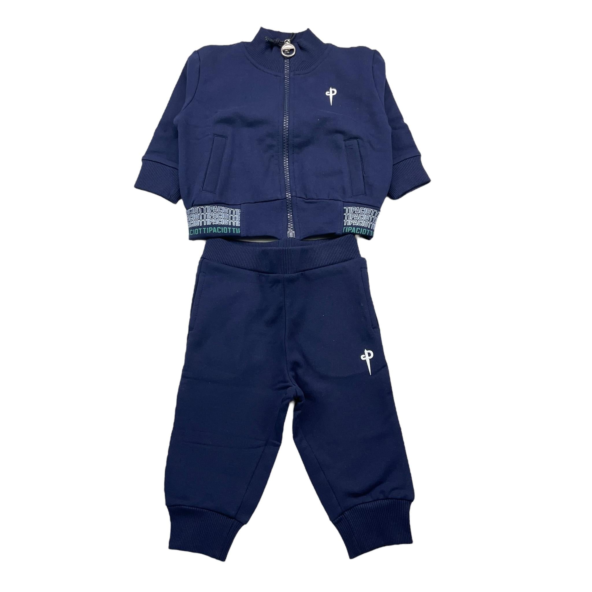 CESARE PACIOTTI completo 2 pezzi felpa-pantalone tinta unita Blu per Neonato COMP5306B BLU CESARE PACIOTTI 