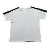 Manuel Ritz T-Shirt Girocoll tinta unita con Profili Maniche In Contrasto Bianco per Bambino MR2901X BIANCO MANUEL RITZ 