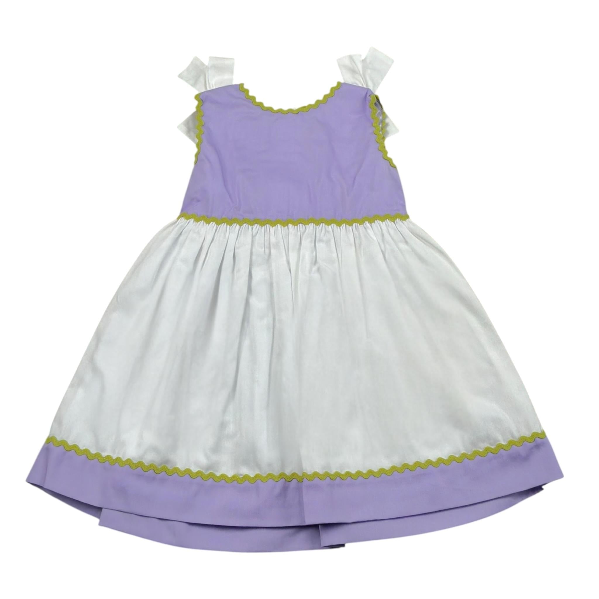 Ilfarobimbi Abito Bicolore Giromanica per Neonata IFN50570 BIANCO/LILLA ILFAROBIMBI 