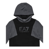 EMPORIO ARMANI felpa tinta unita con cappuccio  Nero per Bambino HDHD NERO EMPORIO ARMANI 