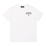 DSQUARED2 t-shirt girocollo tinta unita con stampa Bianco per Bambino DQ2470 BIANCO DSQUARED2 