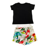 Msgm Complete T-Shirt-Bermuda Multicolor Black For Newborn