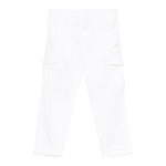 Dondup Pantalone Tinta Unita con Tasconi per Bambino DMPA114 BIANCO DONDUP 