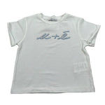 M+E' T-Shirt Girocollo Tinta Unita con Stampa per Neonata UE1405 BIANCO M+E' 