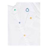 Trussardi Long Sleeve Shirt Solid Color with White Logo Print for Boys
