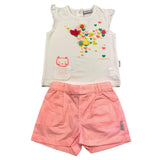 Kangaroo Complete 2 Piece Tank-Short White for Baby Girl