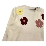 TRUSSARDI maglia girocollo tinta unita con ricami Bianco per Bambina TGA25080MA BIANCO TRUSSARDI 