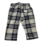 MINI BANDA pantalone fantasia scozzese con elastico in vita Blu per Neonato 35646 BLU MINI BANDA 