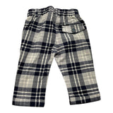 MINI BANDA pantalone fantasia scozzese con elastico in vita Blu per Neonato 35646 BLU MINI BANDA 