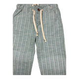Zhoe &amp; Tobiah Solid Color Striped Elastic Waist Pants Green For Boys